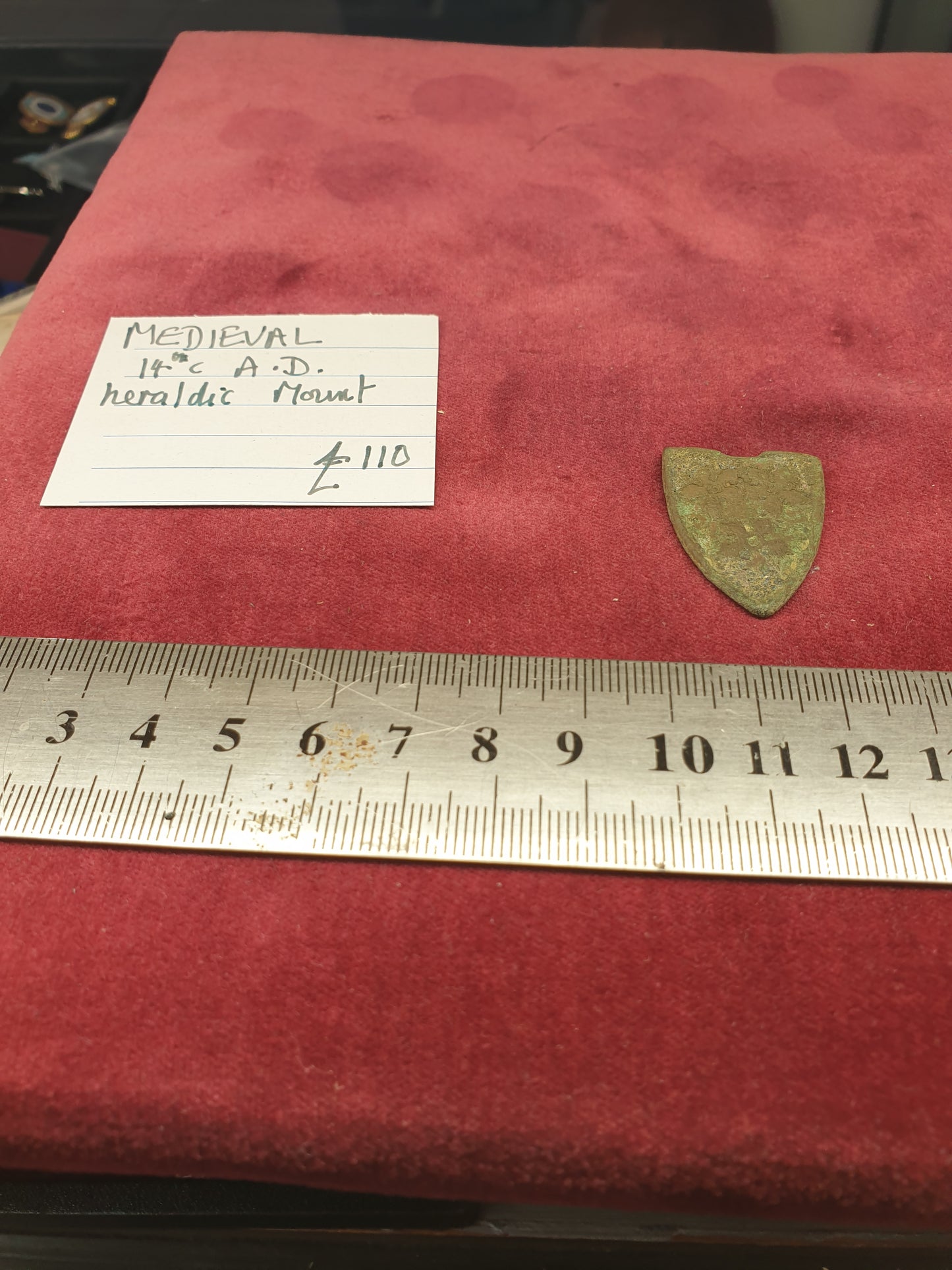 Medieval 14th C A.D Heraldic Mount