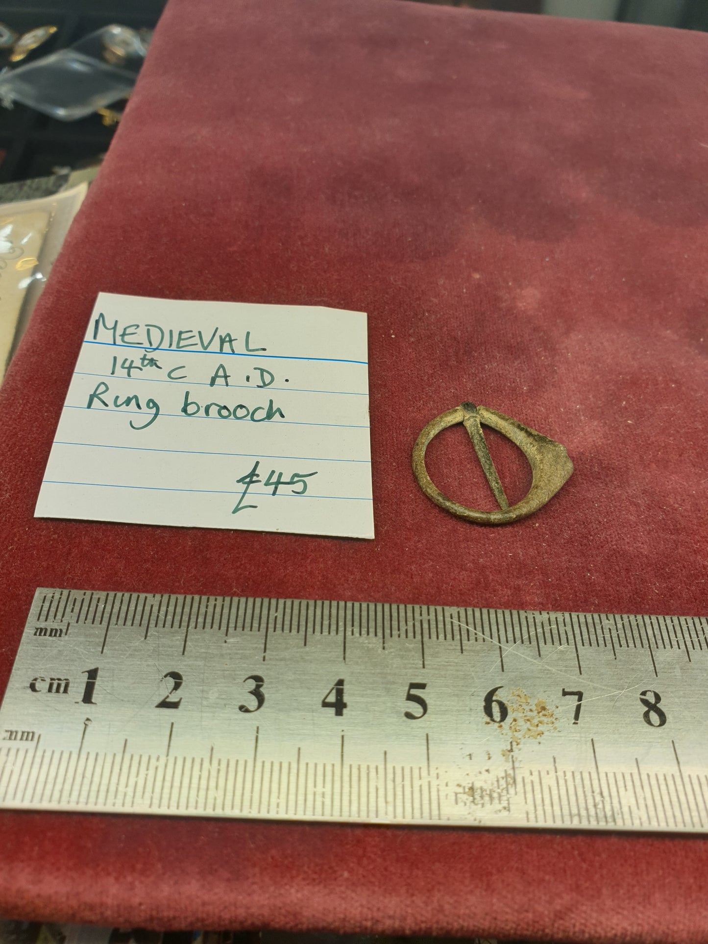 Medieval 14th C A.D Ring Brooch