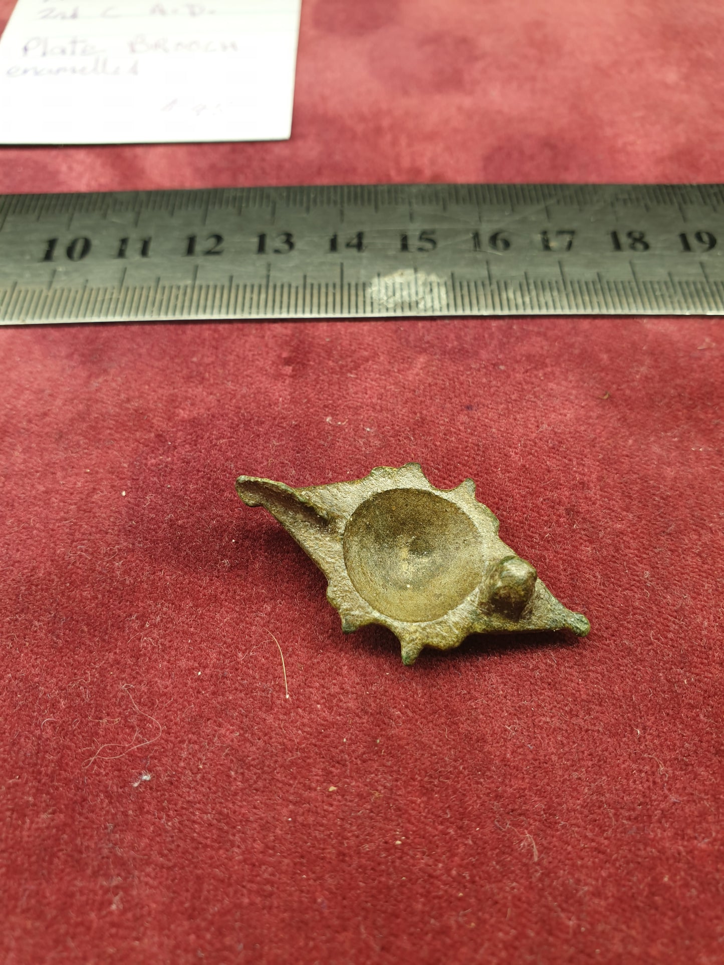 Roman 2nd C A.D. Enamelled Plate Brooch