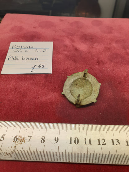 Roman 2nd C A.D. Plate Brooch
