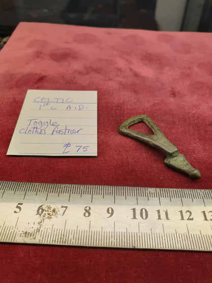 Celtic 1st C A.D Toggle Clothes Fastner