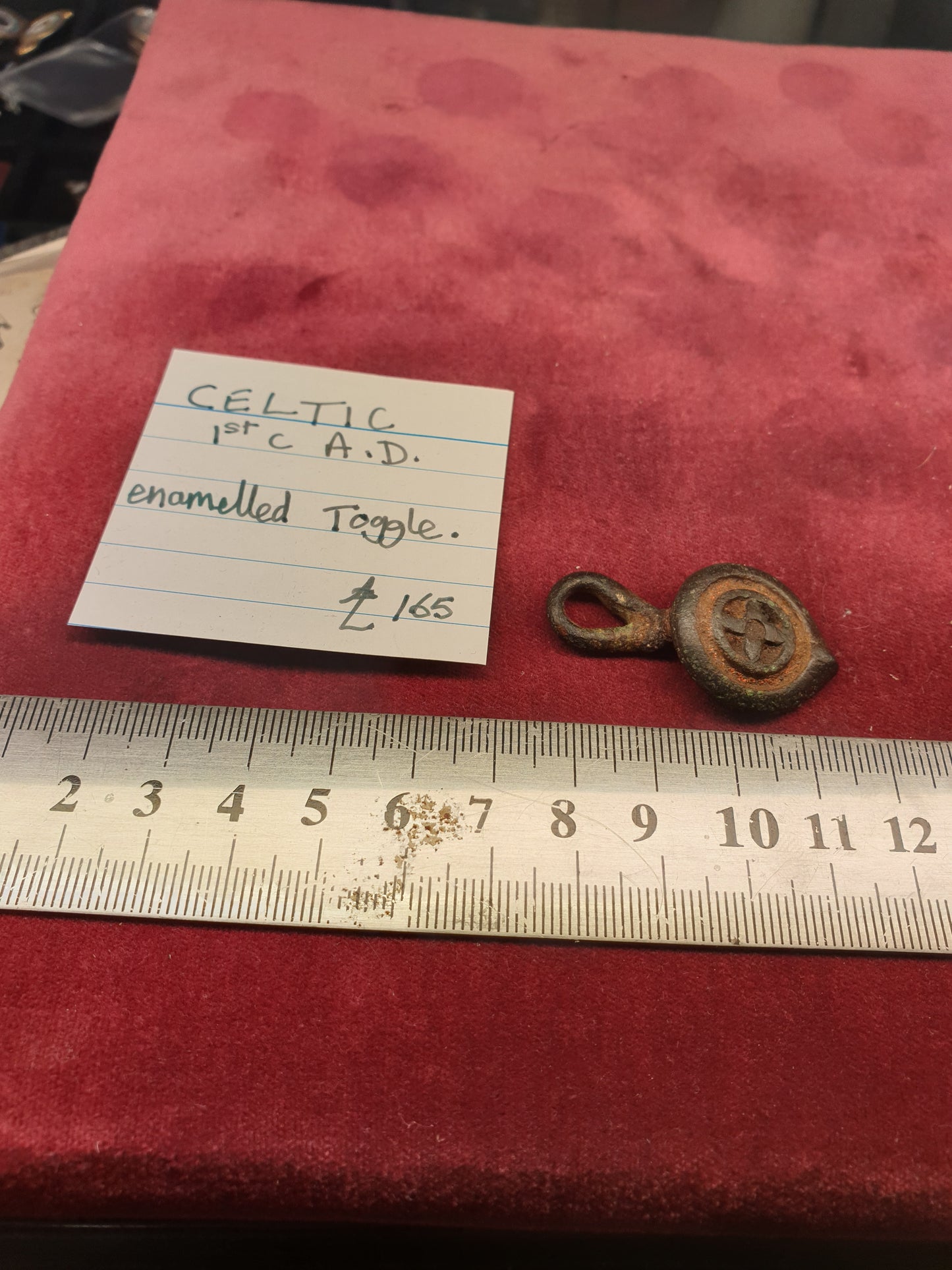 Celtic 1st C A.D Enamelled Toggle