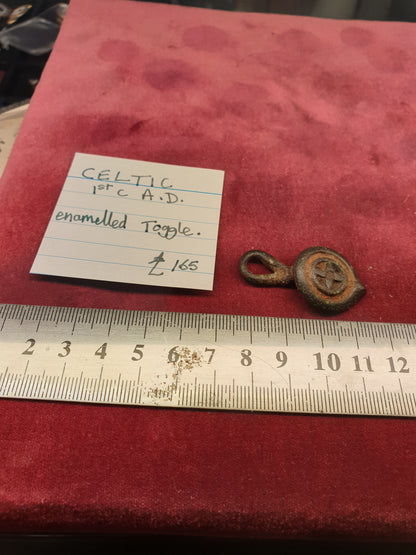 Celtic 1st C A.D Enamelled Toggle