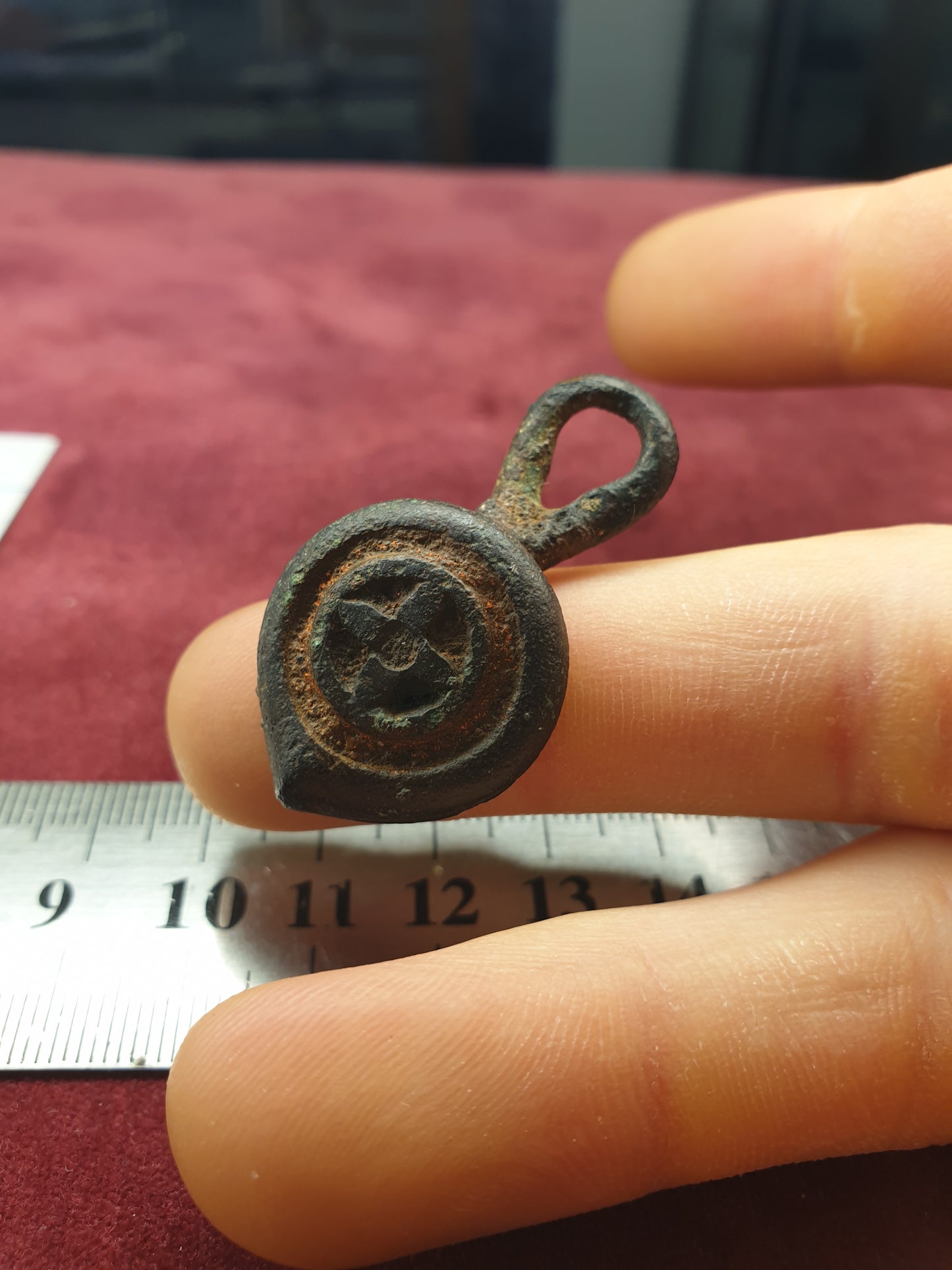Celtic 1st C A.D Enamelled Toggle