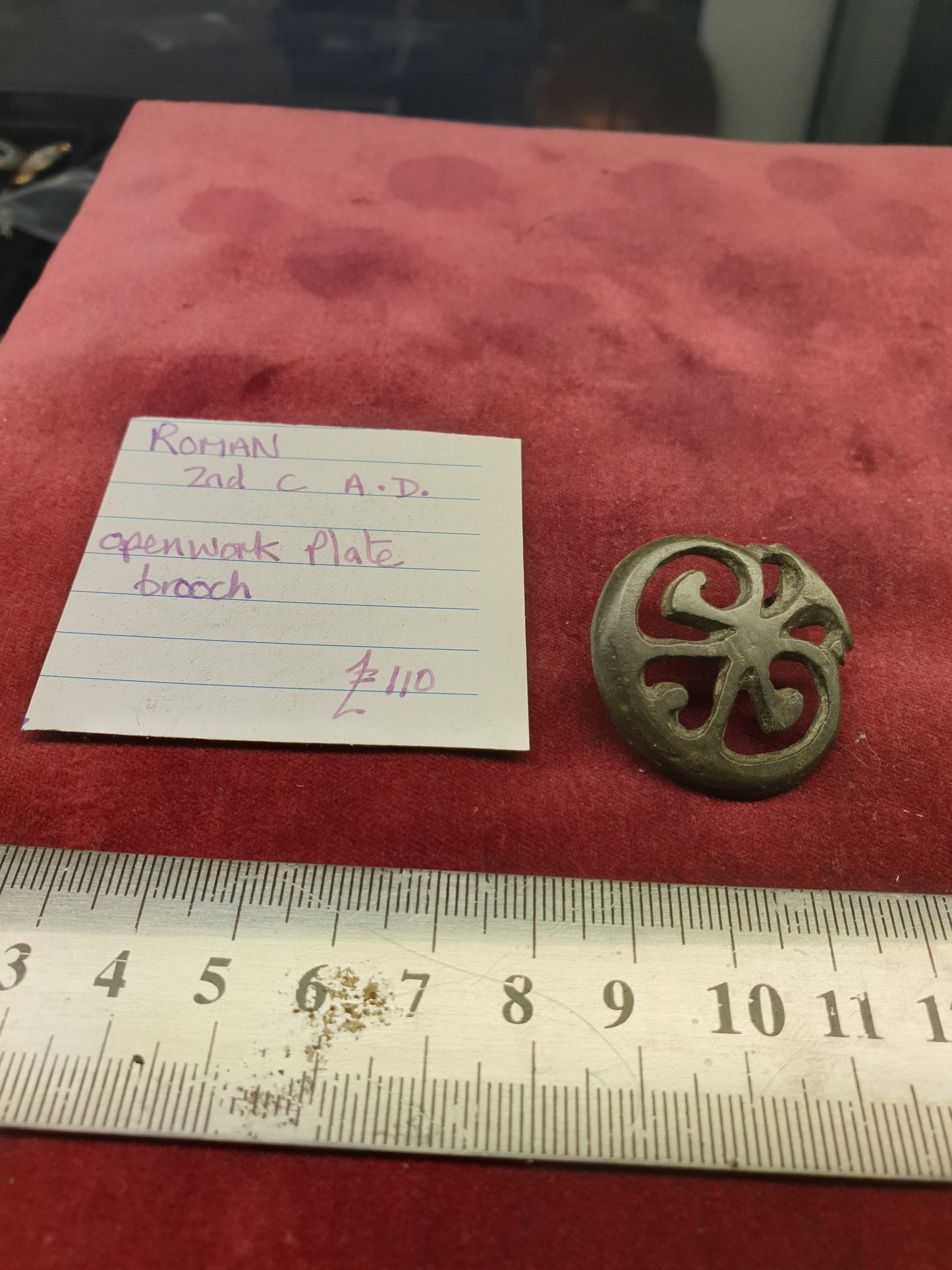 Roman 2nd C A.D Openwork Plate Brooch