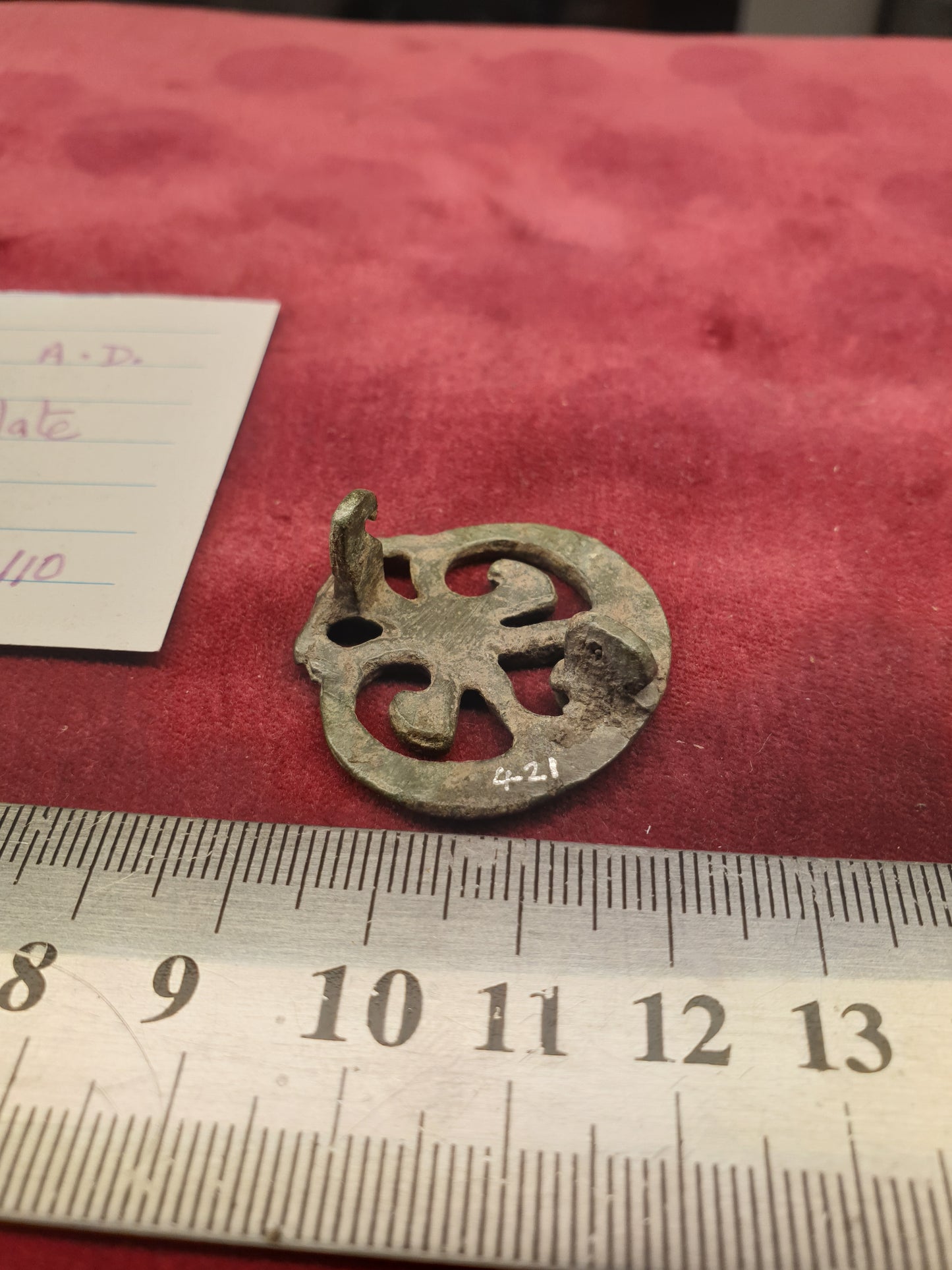 Roman 2nd C A.D Openwork Plate Brooch