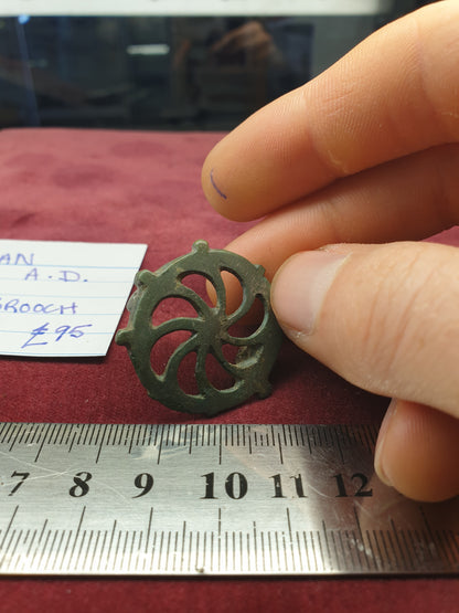 Roman 2nd C A.D Wheel Brooch