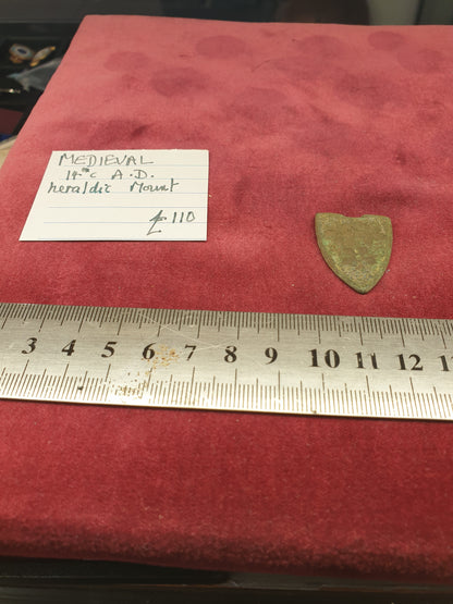 Medieval 14th C A.D Heraldic Mount