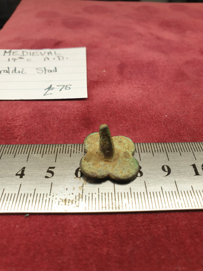 Medieval 14th C A.D Heraldic Stud