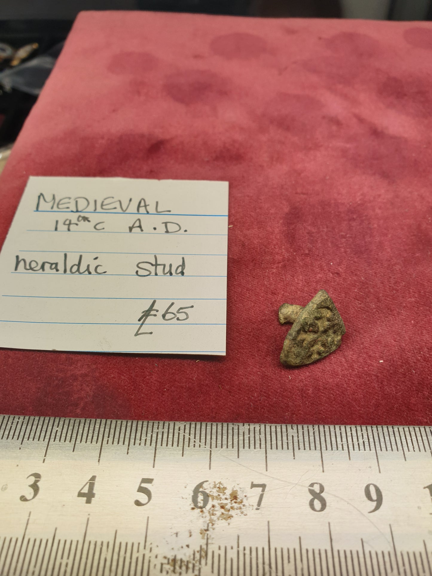 Medieval 14th C A.D Heraldic Stud