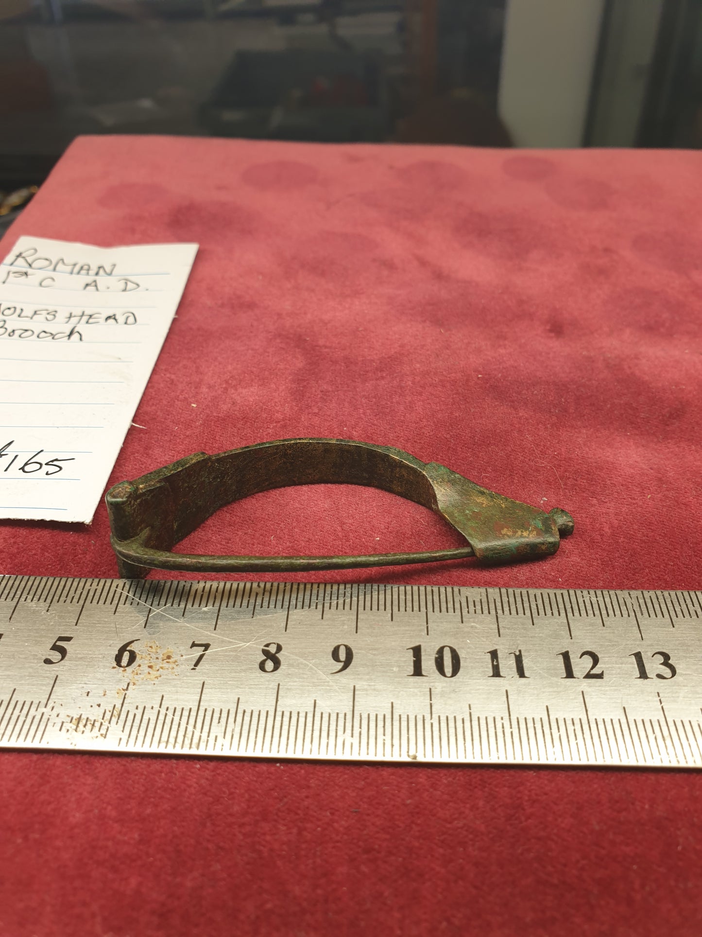 Roman 1st C A.D Wolfs Head Brooch