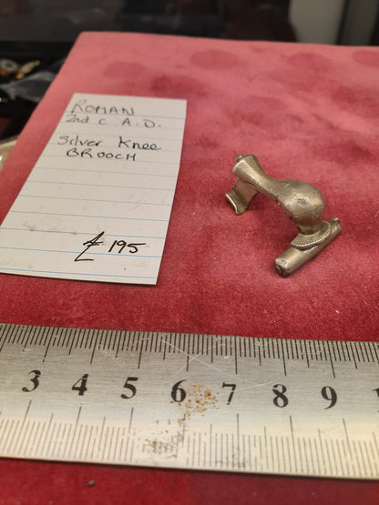 Roman 2nd C A.D. Silver Knee Brooch
