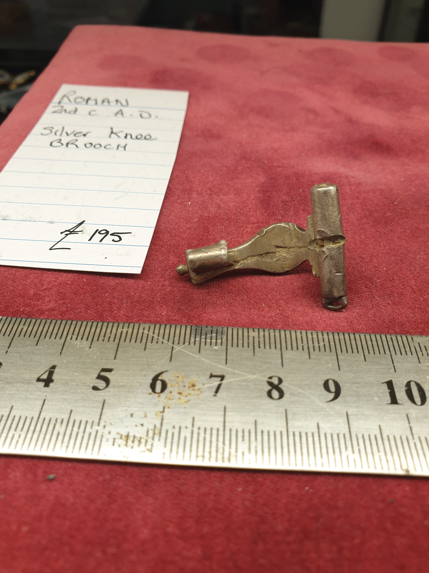 Roman 2nd C A.D. Silver Knee Brooch