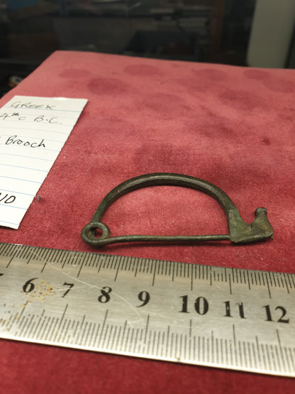 Greek 4th C B.C Bow Brooch