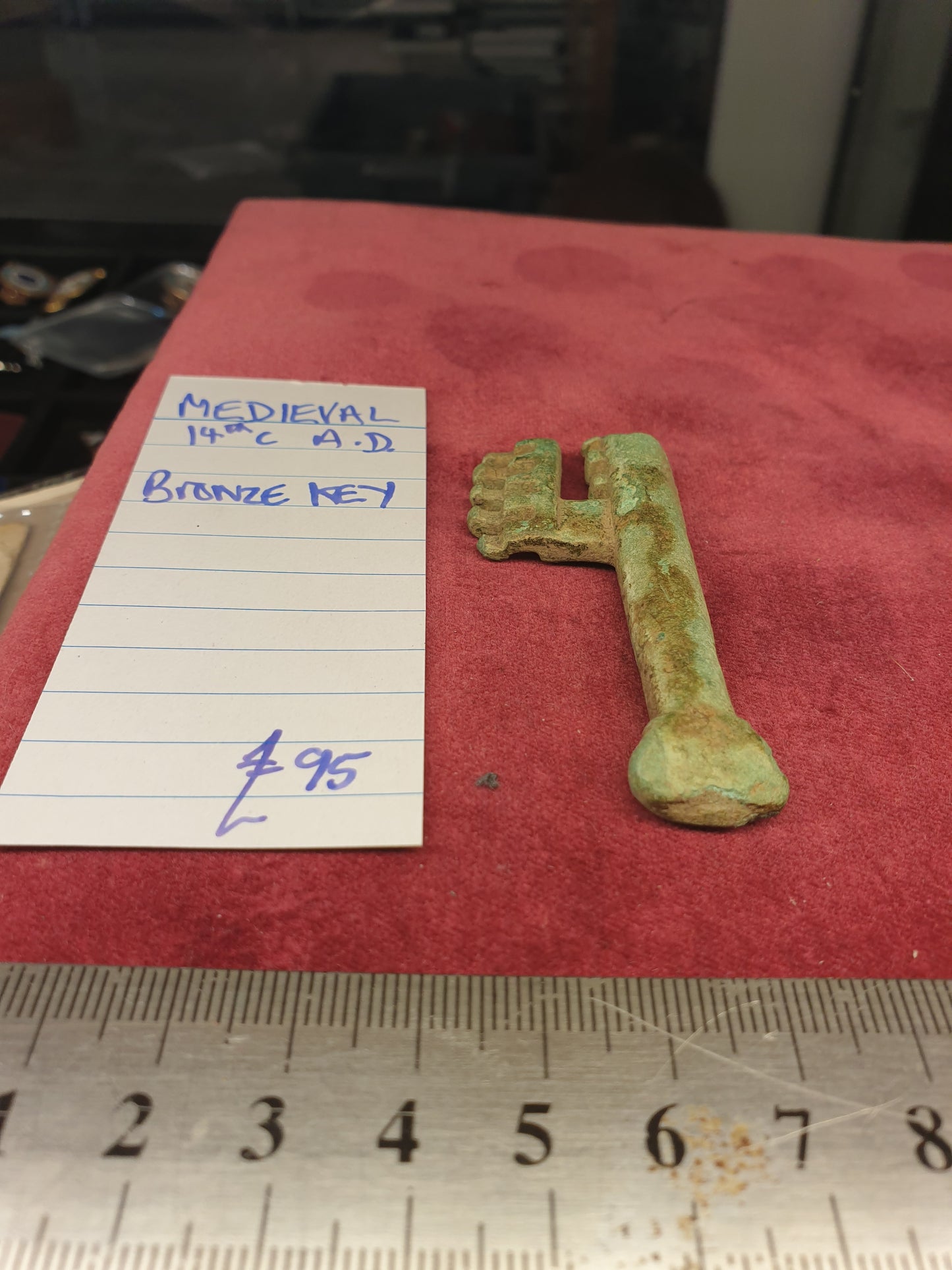 Medieval 14th C A.D. Bronze Key