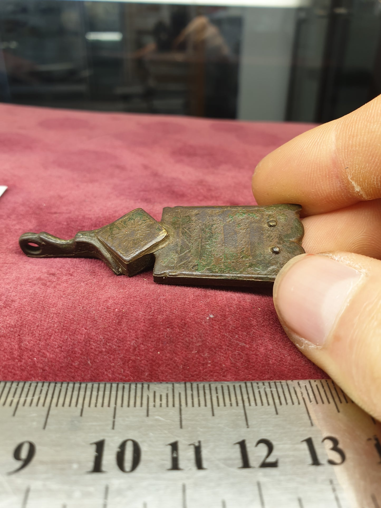Medieval 15th C A.D  Bronze Strap End