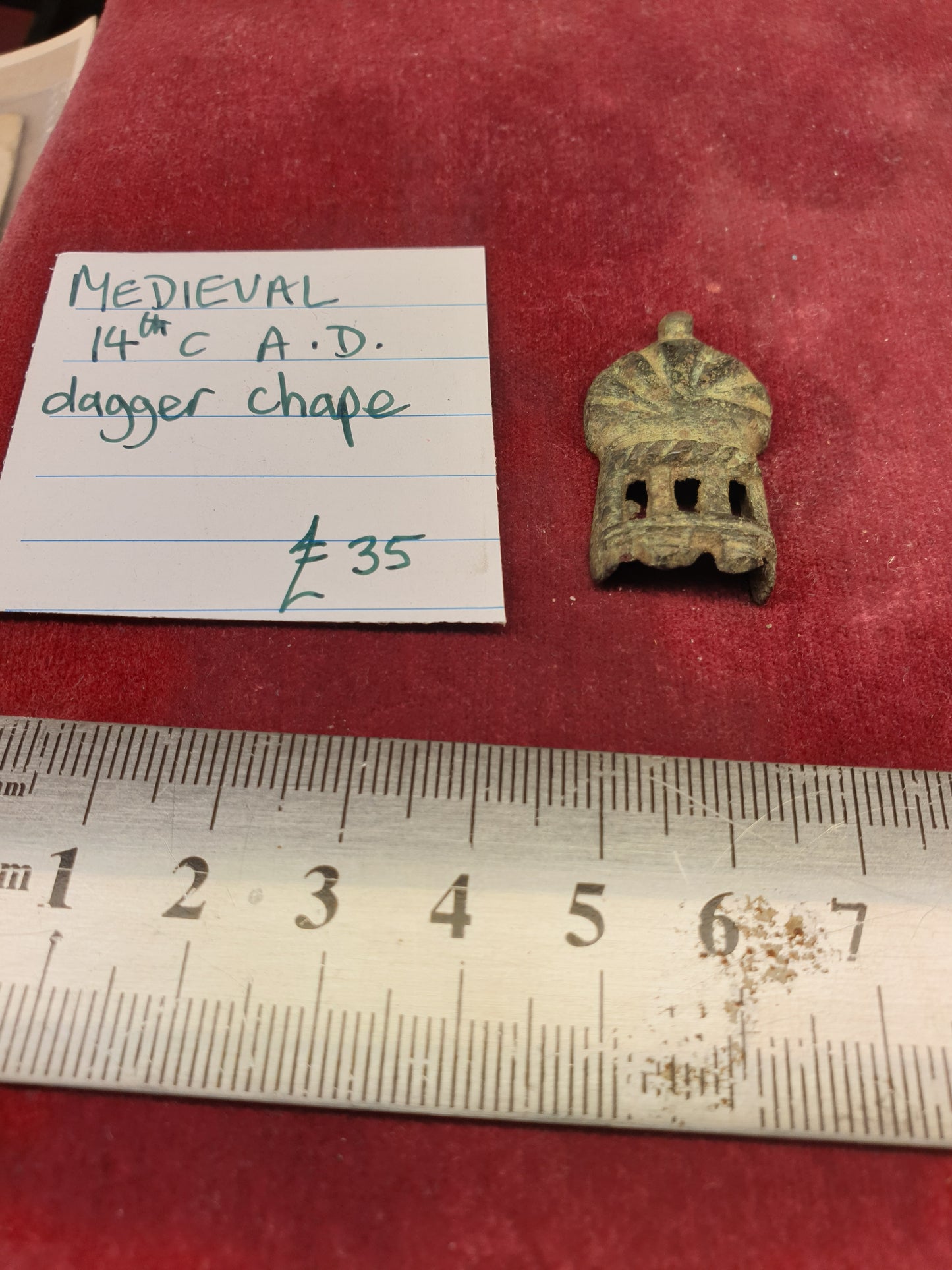 Medieval 14th C A.D Dagger Chape