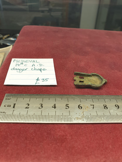 Medieval 14th C A.D Dagger Chape