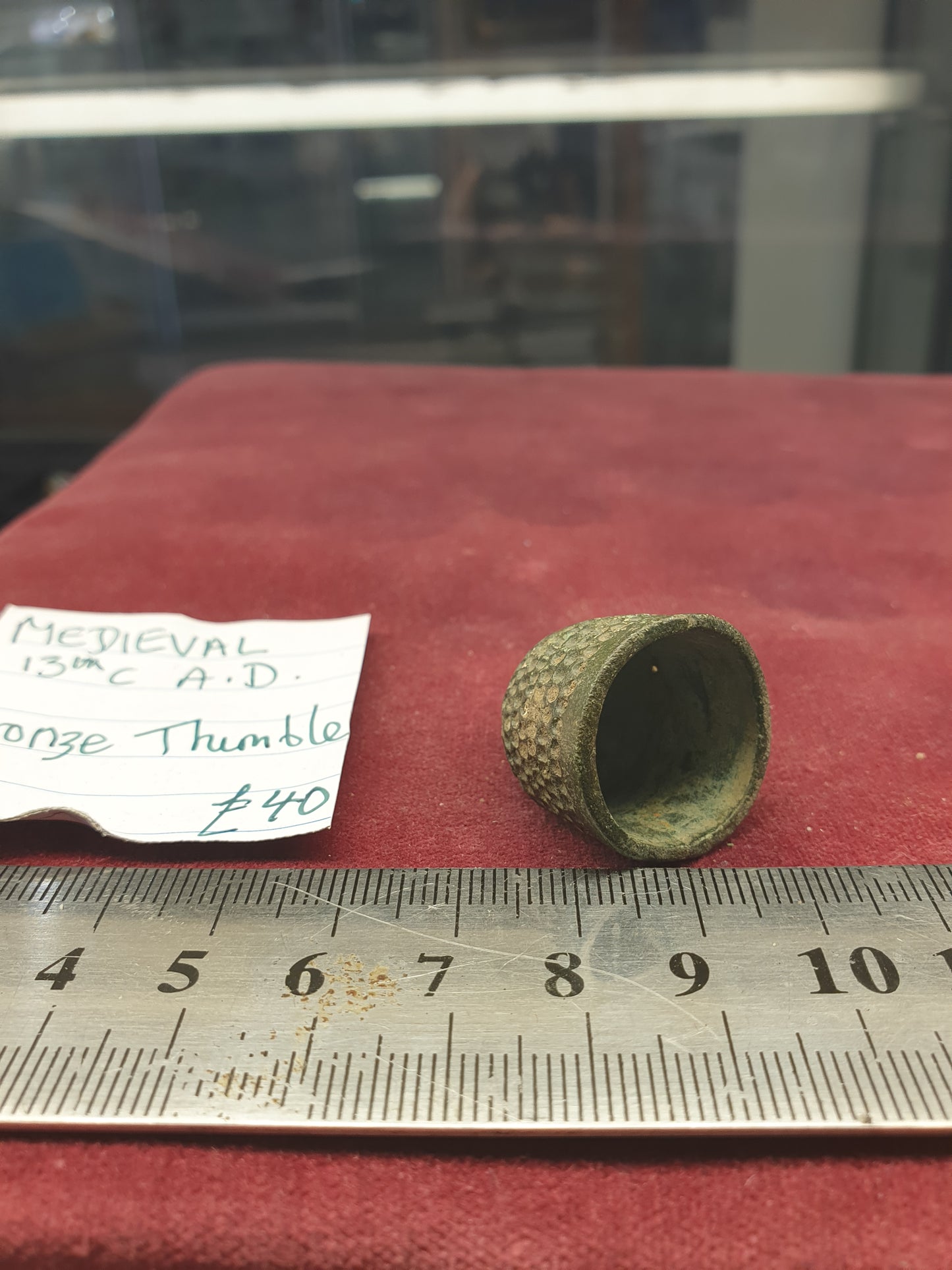Medieval 13th C A.D Bronze Thimble