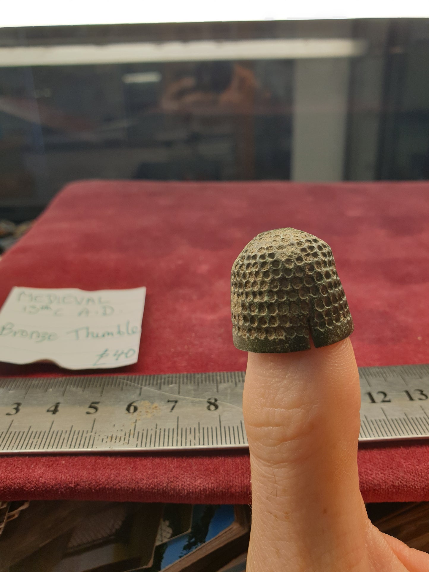 Medieval 13th C A.D Bronze Thimble