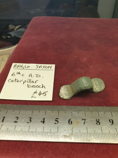 Anglo Saxon 6th C A.D Caterpillar Brooch