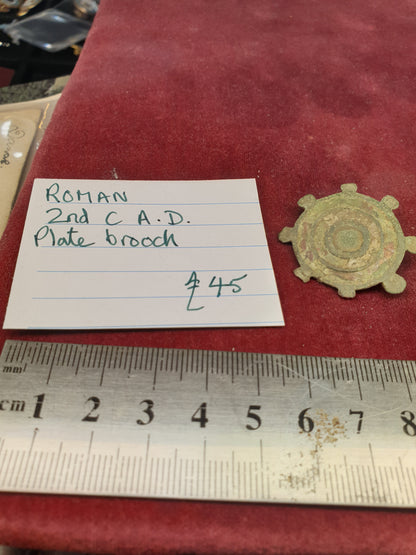 Roman 2nd C A.D Plate Brooch