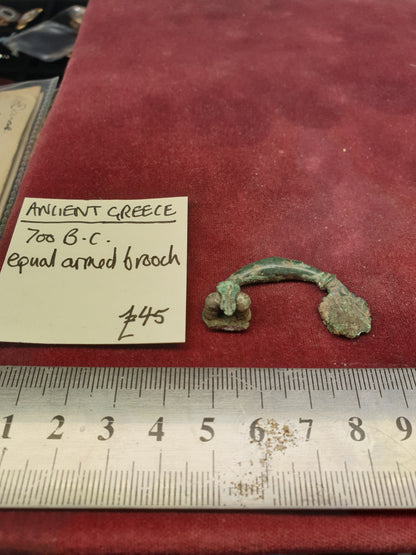 Ancient Greece 700 B.C Equal Armed Brooch