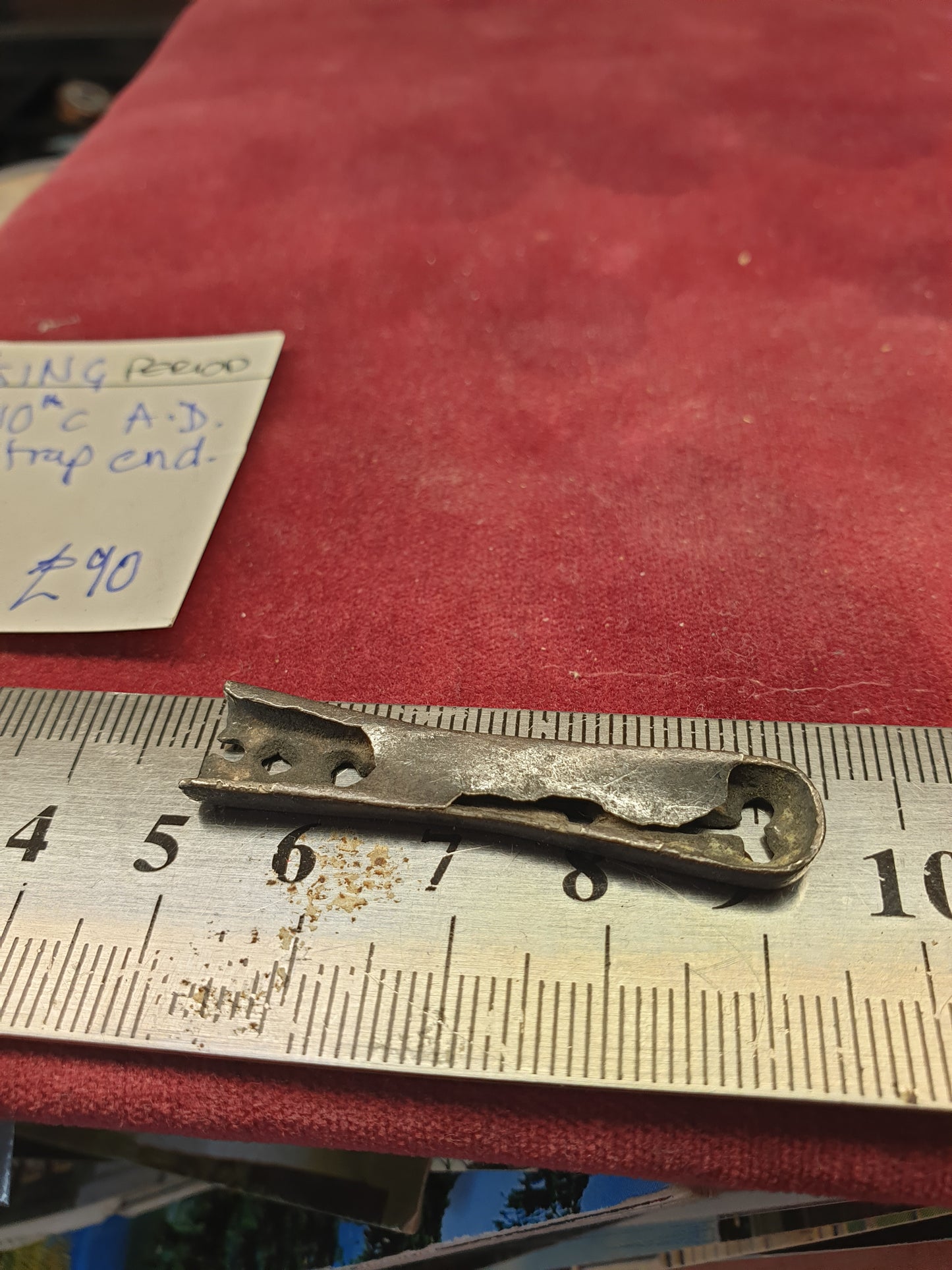 Viking Period 8th-10th C A.D Silver Strap End