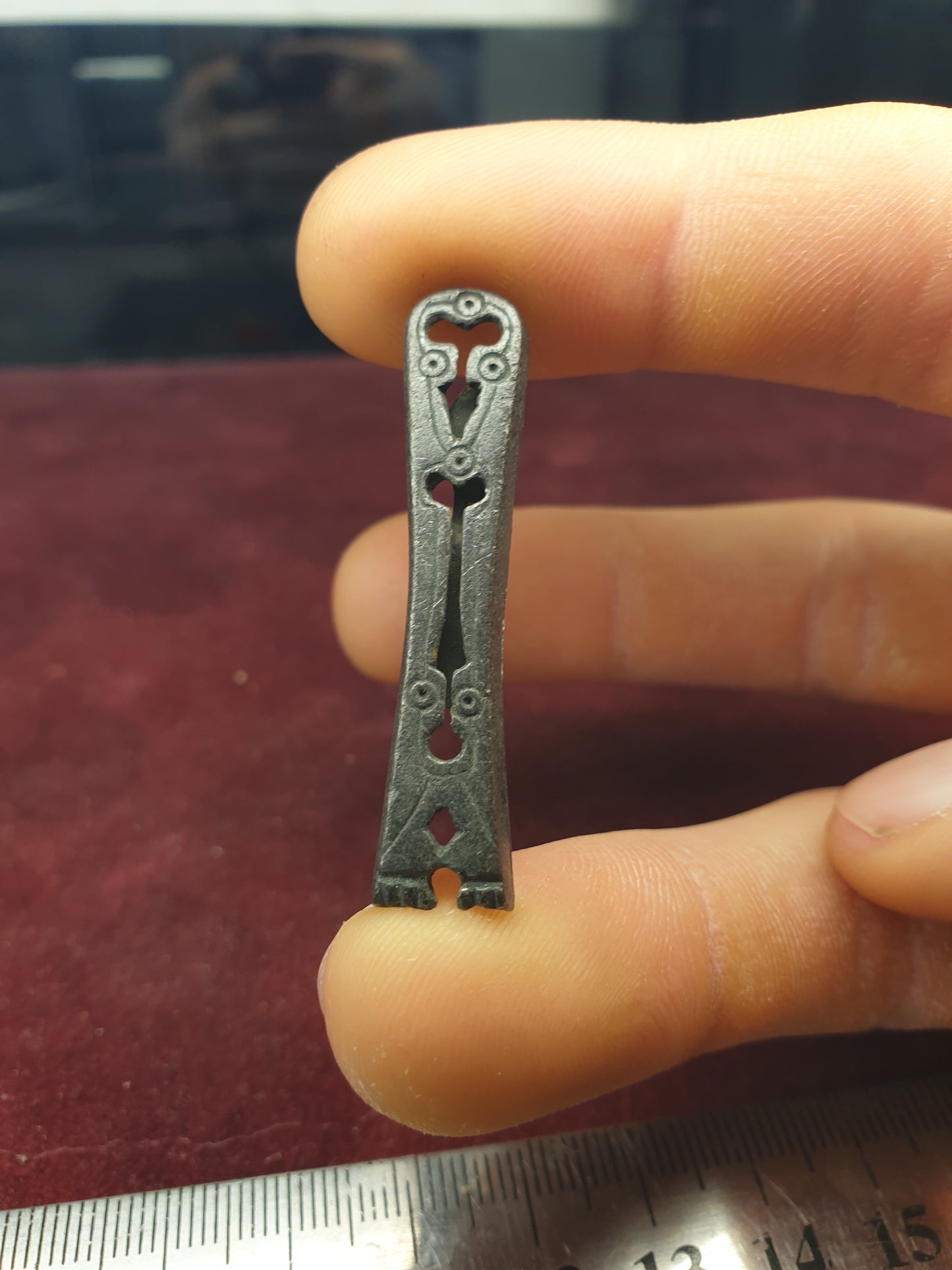 Viking Period 8th-10th C A.D Silver Strap End