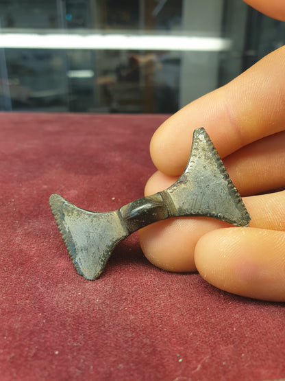 Saxon 7th C A.D Silvered Bronze Equal Armed Brooch