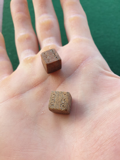 Pair of Bone Roman Dice